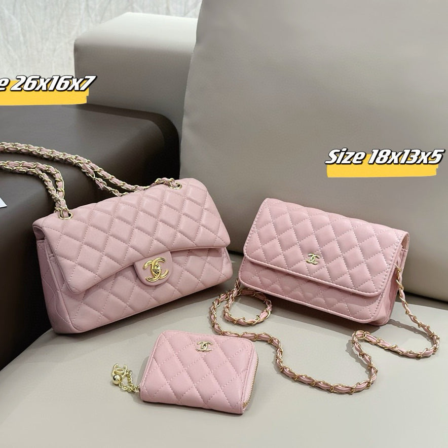 Women's Fashion Crossbody Bag Three-piece Set