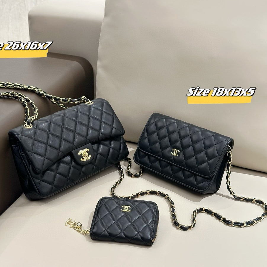 Women's Fashion Crossbody Bag Three-piece Set