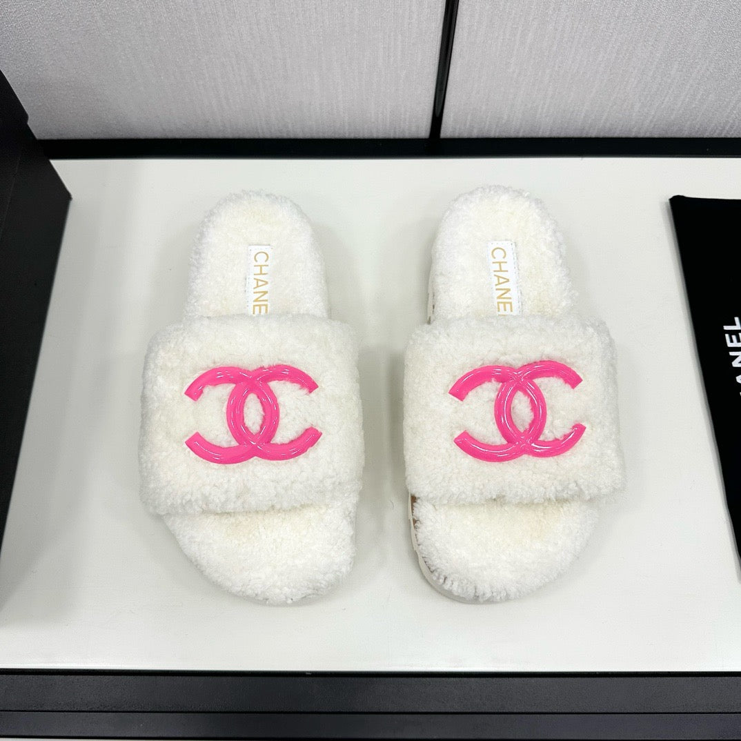 Women's Fur Indoor And Outdoor Slippers