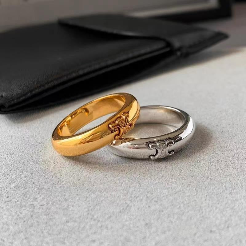 High-Grade Letter All-Match Couple Ring